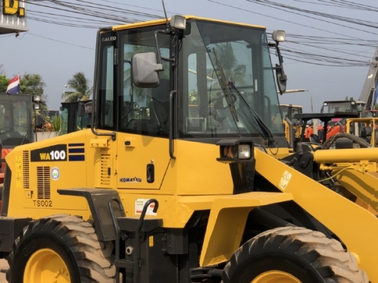 ขายรถตักล้อยาง KOMATSU WA100-5 นำเข้าเองจากญี่ปุ่น สภาพสวยพร้อมใช้ มีVDOการทำงานครับ