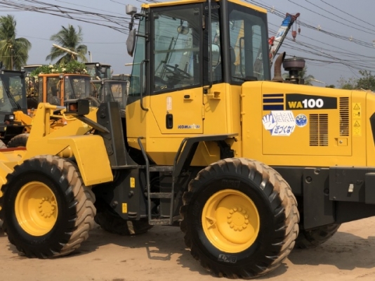 ขายรถตักล้อยาง KOMATSU WA100-5 นำเข้าเองจากญี่ปุ่น สภาพสวยพร้อมใช้ มีVDOการทำงานครับ