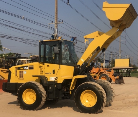 ขายรถตักล้อยาง KOMATSU WA100-5 นำเข้าเองจากญี่ปุ่น สภาพสวยพร้อมใช้ มีVDOการทำงานครับ