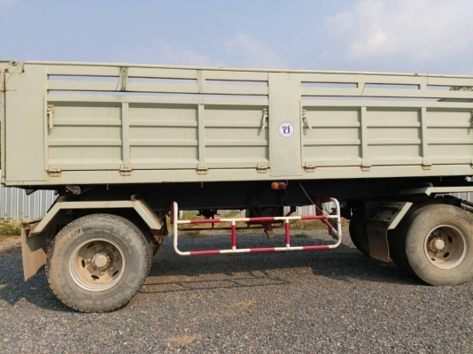 สิบล้อดั๊มแม่ลูก HINO FM3M 2 เพลา หัวบาง ยางดี ครัชซีสวย ลูกพ่วง 2 เพลา อู่พนัส รถพร้อมใช้งาน เอกสาร