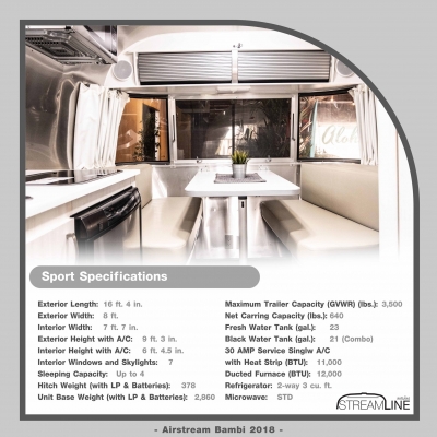 Airstream Bambi 16ft 2018