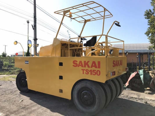 รถบดล้อยาง9ล้อ SAKAI TS150 พวงมาลัยเพาวเวอร ระบบน้ำครบ เอกสารเล่มทะเบียน พร้อมลงงาน..