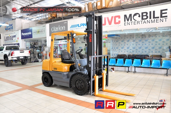 ขายรถโฟล์คลิฟท์มือสอง TCM รุ่น FHD30Z5- นำเข้าจากประเทศญี่ปุ่น 100\% ไม่เคยใช้งานในไทย
