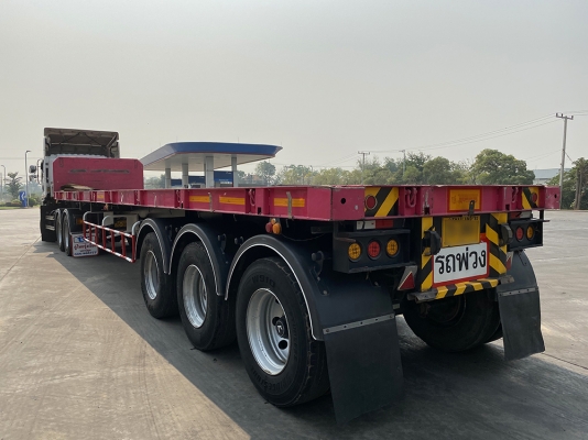 ISUZU 360 ท่อไอดีทอง พร้อมหางพื้นเรียบพนัสปี 60 ยาว 12.50 เมตร พื้นกระบะเรียบเนียน บรรทุกของได้ 33 ต