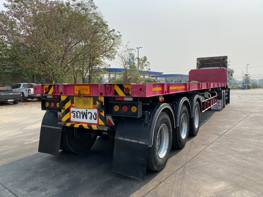 ISUZU 360 ท่อไอดีทอง พร้อมหางพื้นเรียบพนัสปี 60 ยาว 12.50 เมตร พื้นกระบะเรียบเนียน บรรทุกของได้ 33 ต