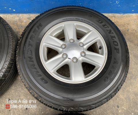 ล้อแม็ก ISUZU D-Max All New ขอบ 16 แถมยาง 255-70-16 Dunlop ปี 13 ล้อแม็ก ISUZU D-Max All New ขอบ 16 แถมยาง 255-70-16 Dunlop ปี 13