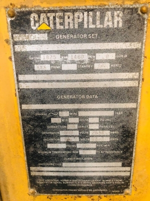 ขายเครื่องปั่นไฟ 1825kva CAT 3516 มือสอง เครื่องโหลดได้พร้อมใช้