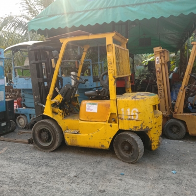 รถโฟล์คลิฟท์มิตซูบิชิ 2.5 ตันดีเซลเสาสูง 4.2 เมตรเสาเข้าตู้