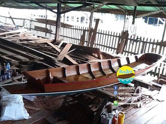 เรือไม้สัก ยาว 4 เมตร (ส่งทั่วประเทศ)