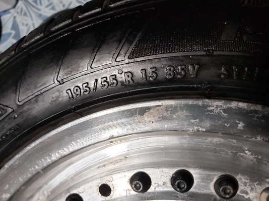 ล้อbbs 4/100,114 ขอบ15 พร้อมยางตีแถม เป็นล้ออะไหล่ได้คับ