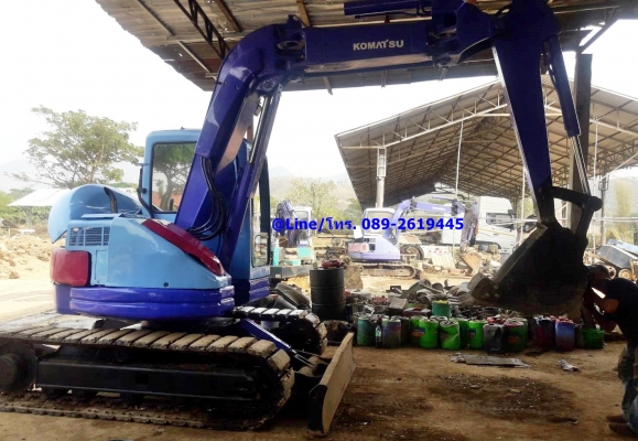 ขายรถขุด Komatsu PC75UU-2 เครื่องยนต์komatsu-4D95L, คอนโทรลน้ำมัน, ปั๊มนิ้ว, หัวตู้แอร์เย็น, แทรคเหล็กก๊อบยาง, รถเดิมใช้งานบริษัท