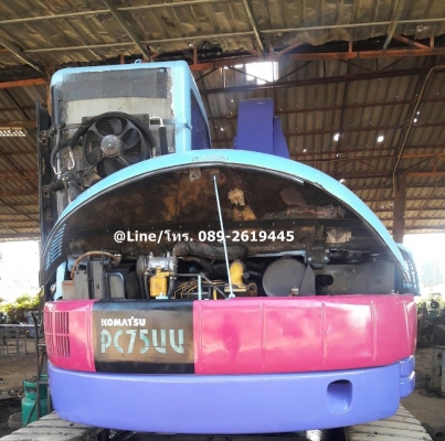 ขายรถขุด Komatsu PC75UU-2 เครื่องยนต์komatsu-4D95L, คอนโทรลน้ำมัน, ปั๊มนิ้ว, หัวตู้แอร์เย็น, แทรคเหล็กก๊อบยาง, รถเดิมใช้งานบริษัท