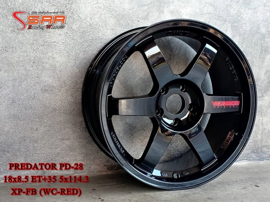 PREDATOR PD-28 ขอบ18 ET+35 5x114.3 XP-FB (WC-RED) PREDATOR PD-28 ขอบ18 ET+35 5x114.3 XP-FB (WC-RED)