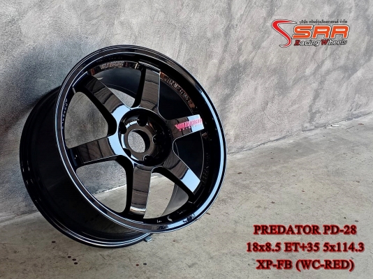 PREDATOR PD-28 ขอบ18 ET+35 5x114.3 XP-FB (WC-RED) PREDATOR PD-28 ขอบ18 ET+35 5x114.3 XP-FB (WC-RED)
