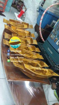 เรือไม้สัก ยาว 50 ซม (ส่งทั่วประเทศ)
