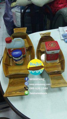เรือไม้สัก ยาว 50 ซม (ส่งทั่วประเทศ)