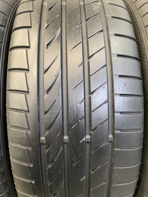 ล้อแม็ก Mazda 3 ขอบ 18 สีดำ แถมยาง 215-45-18 Dunlop ปี 16