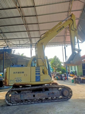 มาใหม่จ้า..KOMATSU PC120-6EZ เก่านอกแท้  เดิมๆๆ  เครื่องปั๊มแห้ง..มีลายแย๊ก..ใช้งานมาน้อย..โทร 089-3818694 จ๊อย