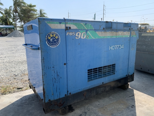 ปั้มลม AIRMAN PDS90S สภาพสวย นำเข้าจากญี่ปุ่น ราคาถูกครับ