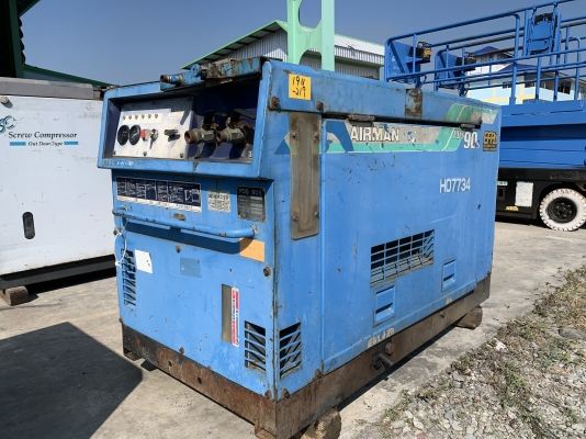 ปั้มลม AIRMAN PDS90S สภาพสวย นำเข้าจากญี่ปุ่น ราคาถูกครับ