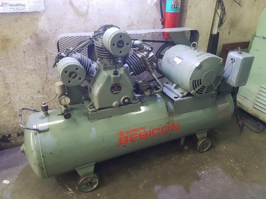 ขายถูกๆ ปั๊มลมมือสองจากญี่ปุ่น Hitachi-Bebicon 15แรง ดูดหนักๆ อัดแน่นๆ ทำไฟ380ให้แล้ว พร้อมใช้งานครับ