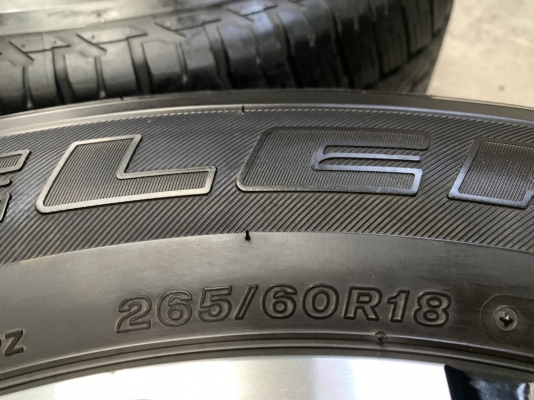 ล้อแม็ก Mitsu All New Pajero Sport ตัวท๊อป ขอบ 18 พร้อมยาง 265-60-18 Bridgestone ปลายปี 15