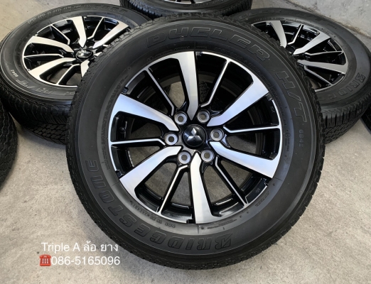 ล้อแม็ก Mitsu All New Pajero Sport ตัวท๊อป ขอบ 18 พร้อมยาง 265-60-18 Bridgestone ปลายปี 15 ล้อแม็ก Mitsu All New Pajero Sport ตัวท๊อป ขอบ 18 พร้อมยาง 265-60-18 Bridgestone ปลายปี 15