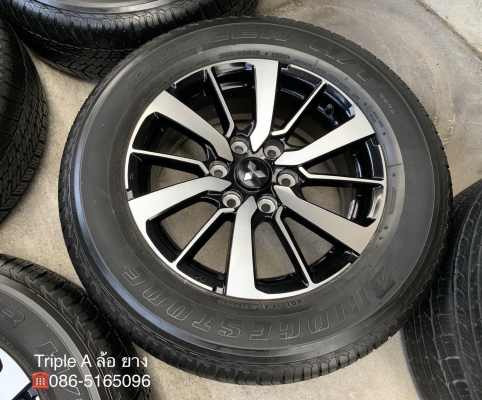 ล้อแม็ก Mitsu All New Pajero Sport ตัวท๊อป ขอบ 18 พร้อมยาง 265-60-18 Bridgestone ปลายปี 15 ล้อแม็ก Mitsu All New Pajero Sport ตัวท๊อป ขอบ 18 พร้อมยาง 265-60-18 Bridgestone ปลายปี 15