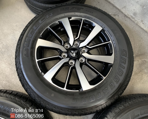 ล้อแม็ก Mitsu All New Pajero Sport ตัวท๊อป ขอบ 18 พร้อมยาง 265-60-18 Bridgestone ปลายปี 15 ล้อแม็ก Mitsu All New Pajero Sport ตัวท๊อป ขอบ 18 พร้อมยาง 265-60-18 Bridgestone ปลายปี 15
