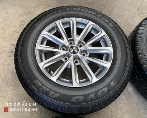 ล้อแม็ก Mitsu New Triton Plus ขอบ17 พร้อมยาง 245-65-17 TOYO ปลายปี 16 ล้อแม็ก Mitsu New Triton Plus ขอบ17 พร้อมยาง 245-65-17 TOYO ปลายปี 16