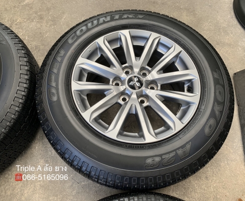 ล้อแม็ก Mitsu New Triton Plus ขอบ17 พร้อมยาง 245-65-17 TOYO ปลายปี 16 ล้อแม็ก Mitsu New Triton Plus ขอบ17 พร้อมยาง 245-65-17 TOYO ปลายปี 16