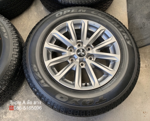 ล้อแม็ก Mitsu New Triton Plus ขอบ17 พร้อมยาง 245-65-17 TOYO ปลายปี 16 ล้อแม็ก Mitsu New Triton Plus ขอบ17 พร้อมยาง 245-65-17 TOYO ปลายปี 16