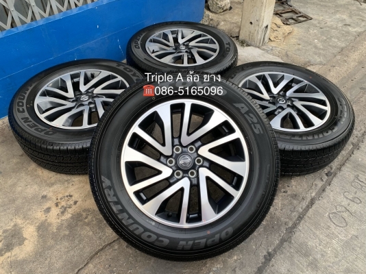 ล้อแม็กป้ายแดง Nissan Navara Caliber NP300 ขอบ 18 พร้อมยางป้ายแดง 255-60-18 TOYO ปี 19 สวยกริ๊บ