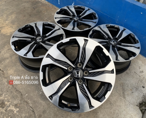 ล้อแม็ก 5รู114 Honda CRV ขอบ 17 สีดำหน้าเงา