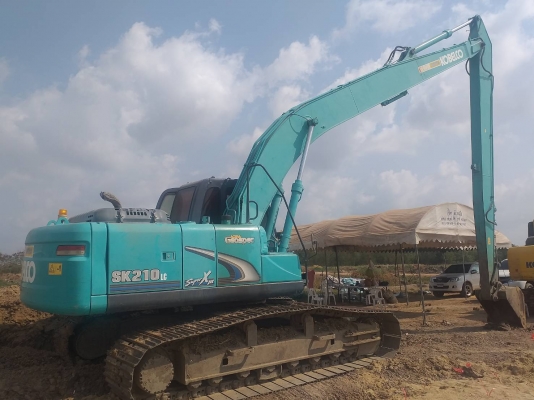 Kobelco Sk210 LC Mark 8 Yn12 Super Xm ของแท้ บูมยาวจากห้าง อาริยะ ทำงานประมาน 8xxx ชม. สแปร์กิน ชม. เอกสารใบแจ้งจำหน่อย