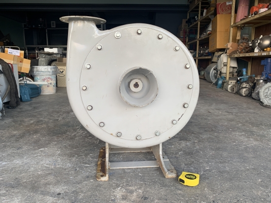 ขายพัดลมโบลเวอร์ใบเทอร์โบ แรงดันสูง Mitsubishi 1HP. 380V สภาพสวย หมุนนิ่ม ใบพัดใหญ่ ส่งลมแรงมาก พร้อมใช้งาน