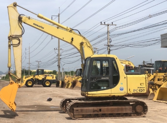 ขายรถขุด KOMATSU PC120-6 อาร์มพิเศษ นำเข้าเองจากญี่ปุ่น สภาพสวยพร้อมใช้ มีVDOการทำงานครับ