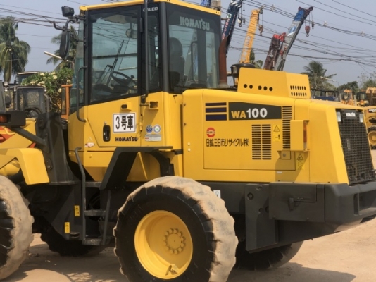 ขายรถตักล้อยาง KOMATSU WA100-5 แขนยาวพิเศษ นำเข้าเองจากญี่ปุ่น สภาพสวยพร้อมใช้งาน มีVDOการทำงานครับ