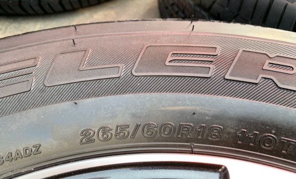 ล้อแม็กป้ายแดง Chevrolet Trailblazer ขอบ 18 พร้อมยางป้ายแดง 265-60-18 Bridgestone ปี 19