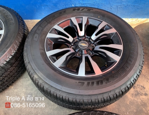 ล้อแม็กป้ายแดง Chevrolet Trailblazer ขอบ 18 พร้อมยางป้ายแดง 265-60-18 Bridgestone ปี 19 ล้อแม็กป้ายแดง Chevrolet Trailblazer ขอบ 18 พร้อมยางป้ายแดง 265-60-18 Bridgestone ปี 19