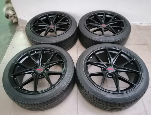 ล้อลาย Niche ขอบ18 พร้อมยาง Dunlop 225 45 18 ปี19 ราคาไม่แพง ล้อลาย Niche ขอบ18 พร้อมยาง Dunlop 225 45 18 ปี19 ราคาไม่แพง