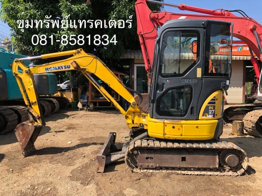 ขายรถขุดนำเข้า โคมัสสุ Komatsu PC27MR-2 ตู้เก๋งยกหัวเก๋งได้ เรานำเข้าเองจากญี่ปุ่น รถสวยพร้อมใช้งาน โทร 081-8581834