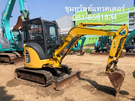 ขายรถขุดนำเข้า โคมัสสุ Komatsu PC27MR-2 ตู้เก๋งยกหัวเก๋งได้ เรานำเข้าเองจากญี่ปุ่น รถสวยพร้อมใช้งาน โทร 081-8581834