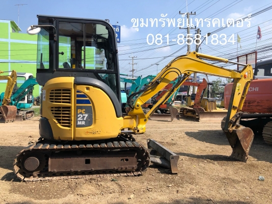 ขายรถขุดนำเข้า โคมัสสุ Komatsu PC27MR-2 ตู้เก๋งยกหัวเก๋งได้ เรานำเข้าเองจากญี่ปุ่น รถสวยพร้อมใช้งาน โทร 081-8581834