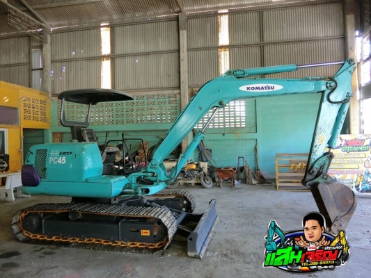 ขายรถขุด: KOMATSU PC45-1 (รุ่น7) รถเก่าไทย ชั่วโมงการทำงานน้อย 6xxx ชั่วโมง พร้อมเช็คระบบ แทรคเหล็กใหม่เกรด A มีเอกสารอินวอย ราคา 390,000-. &lt;(ราคาต่อรองได้)&gt;