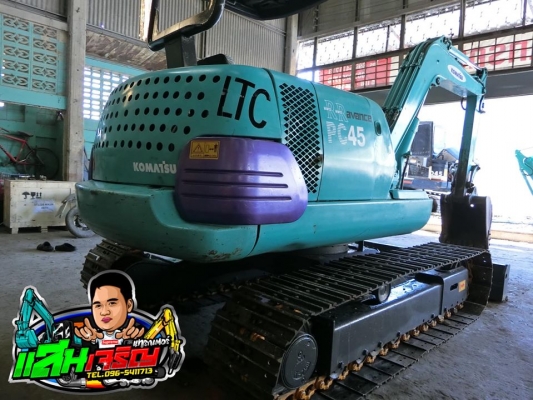 ขายรถขุด: KOMATSU PC45-1 (รุ่น7) รถเก่าไทย ชั่วโมงการทำงานน้อย 6xxx ชั่วโมง พร้อมเช็คระบบ แทรคเหล็กใหม่เกรด A มีเอกสารอินวอย ราคา 390,000-. &lt;(ราคาต่อรองได้)&gt;