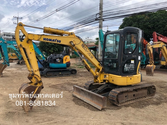 ขายแมคโคร komatsu PC35MR-2 รุ่นใหม่ ระบบดี ตู้เก๋งยกเก๋งได้ นำเข้าเอง พร้อมใช้ โทร 081-8581834