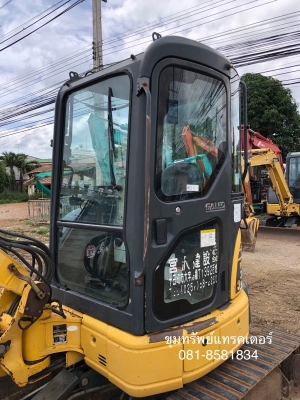 ขายแมคโคร komatsu PC35MR-2 รุ่นใหม่ ระบบดี ตู้เก๋งยกเก๋งได้ นำเข้าเอง พร้อมใช้ โทร 081-8581834
