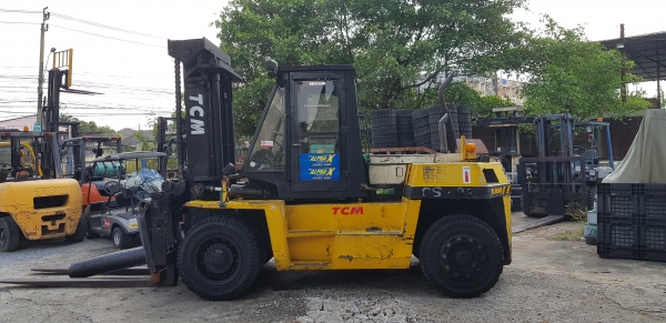 ขายรถยกโฟล์คลิฟท์ TCM ขนาด 11.5 ตัน เสาสูง 3 เมตร ติดตั้งอุปกรณ์พิเศษไซด์ชิฟ (รถนอก ) ญี่ปุ่น