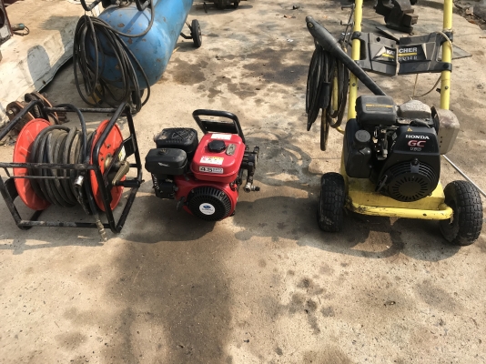 ขายปั้มน้ำแรงดันสูงติดเครื่องยนต์ เก่าญี่ปุ่น อุปกรณ์พร้อมใช้งาน